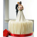 STUNNING ROMANTIC RESIN WEDDING CAKE TOPPER - BRIDE AND GROOM