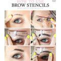 SET OF 4 EYEBROW SHAPING STENCILS - GET THAT BEAUTY SALON LOOK AT HOME
