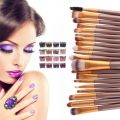SET OF 22 piece COFFIE COLOUR MAKE-UP  BRUSH KIT   - PROFESSIONAL TOOLS FOR YOUR MAKE-UP RAGIME