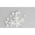 5PCS SET OF  BRIDAL HAIRPINS - HAIR ACCESSORY - STAR FLOWERS WITH FAUX PEARLS