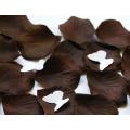 1 000 CHOCOLATE BROWN SILK ROSE PETALS - FOR PHOTO PROP/TABLE DECOR/ROMANTIC SETTING