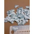 100 X TABLE DECOR OR ARTS AND CRAFT EMBELLISHMENT - BLUE SATIN PADDED HEART SETS
