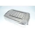 Sterilization Instruments Box With Double Lock( Size 9x6) German Stainless Steel