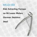 Kids Extracting Forceps no6 Lower Molars German Stainless Steel