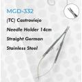 (TC) Castroviejo Needle Holder 14cm Straight German Stainless Steel