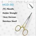 (TC) Needle Holder Straight 16cm German Stainless Steel