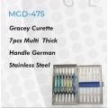 Gracey Curette 7pcs of Set Multi Thick Handle German Stainless Steel