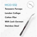 Tweezers Forceps London College Cotton Plier With Lock German Stainless Steel