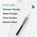 Tweezers Adson Forceps 15cm German Stainless Steel