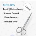 Tonsil (Metzenbaum) Scissors Curved 15cm German Stainless Steel
