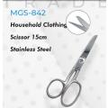 Household Clothing Scissor 15cm Stainless Steel