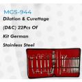 Dilation & Curettage (D&C) 22Pcs Of Kit German Stainless Steel