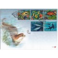 RSA OFFICIAL FDC 7.32 & 7.33 2001: SOUTH AFRICAN MARINE LIFE