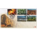 RSA 2001: OFFICIAL FDC 7.26 and 7.27 - S.A. NATURAL WONDERS SET OF 2