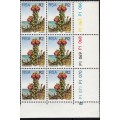 RSA 1977 3rd DEFINITIVE ISSUE R2 CONTROL BLOCKS OF 6 PANES A+B (NO DATE) MNH (SACC 434)