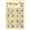 VENDA FD FOLDER#1.1 1979: 1st DEFINITIVE ISSUE - FLOWERS MNH (SACC 5-21)