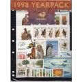 RSA 1998: COMMOMERATIVE YEARPACK excl NATAL and CAPE BOOKLETS