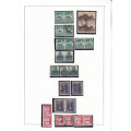 SWA 1941 - 1942: WAR EFFORT OVERPRINTED S.W.A. MINT and USED (SACC141-147)