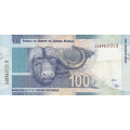 BANKNOTE GILL MARCUS SECOND issue R100 UNC  SERIAL Nr. AA 8963721 D