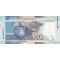 BANKNOTE GILL MARCUS SECOND issue R100 UNC  SERIAL Nr. AA 3565697 D