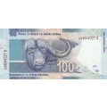 BANKNOTE GILL MARCUS SECOND issue R100 UNC  SERIAL Nr. AA 8840327 D