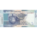 BANKNOTE GILL MARCUS SECOND issue R100 UNC  SERIAL Nr. AA 2242800 D