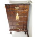 ANTIQUE BALL and CLAW DRESSER WITH 5 DRAWERS - 45x54x75cm
