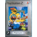 The Simpsons Hit & Run PlayStation 2 Platinum Booklet Included Great Condition!