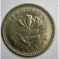 Rhodesia 6 pence, 1964
