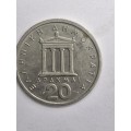 Greece 20 drachmas, 1976