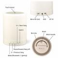 Portable Night Light Bluetooth Speaker Dimmable Warm Light & Multi-Color Changing Bedside Lamp Porta