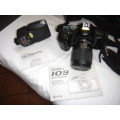VINTAGE YASHICA 109 Multi-Program 35mm SLR Camera and Acessories
