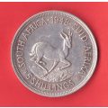 1948 UNION OF SOUTH AFRICA SILVER 5 SHILLING COIN