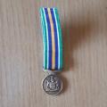 De Wet Medal - With Ribbon - Miniature