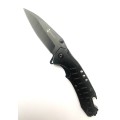 SOUDAO Full Black Folding Knife