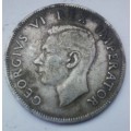 1943 HALF CROWN....***NOT CLEANED AND A RARE DATE***