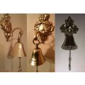 SOLID BRASS DANISH PULL BELL ~ QUAINT SHOP OWNERS BELL