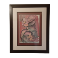 GIRL WITH FLOWERS ~ FRANS CLAERHOUT [FRAMED PRINT]