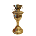 BRASS DUPLEX OIL / PARAFFIN LAMP WITH ROMAN FEATURES