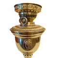 BRASS DUPLEX OIL / PARAFFIN LAMP WITH ROMAN FEATURES
