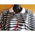 Vintage Sheer, Unlined Patterned Polyester Dress - Size 32