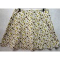 Vintage Patterned Crimplene c1960's  Mini Skirt - Size 38/40 (Waist 82cm, Hip 104cm)