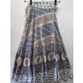 Vintage Boho Wrap Around Go East 100% Cotton Skirt - Free size