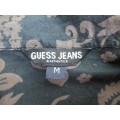 100% Cotton Dark Brown Patterned Guess Shirt - Size M