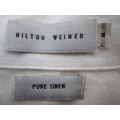 Off White Pure Linen Hilton Weiner Dress - Size M (Chest 92cm) *Quality Brand