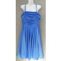 Vintage Periwinkle Polyester Evening  Dress - Size 38