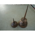 LOVELY SMALL COPPER SINGER OIL CAN 7.5 CM IN HEIGHT HAS BEEN PROFESSIONALLY CLEANED