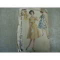 Vintage SIMPLICITY PATTERNS  DRESS  3006 MISS SIZE 15 BUST 35" SEE DESC-SUPPLIED IN A PLASTIC SLEEVE