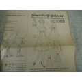 Vintage SIMPLICITY PATTERNS  DRESS  3006 MISS SIZE 15 BUST 35" SEE DESC-SUPPLIED IN A PLASTIC SLEEVE