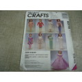 McCALL'S CRAFTS PATTERNS 6316  BARBIE DOLL OUTFITS  - COMPLETE